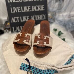 Size 6 Tory Burch sandals. Comes with dust bag.